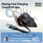 Baseus PrimeTrip VR2 30W Dual USB-C Retractable Car Charger - view 3