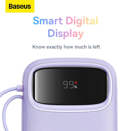 Baseus QPow2 Dual-Cable Fast Charge Power Bank 10000mAh 22.5W - Price in Pakistan - Official Warranty