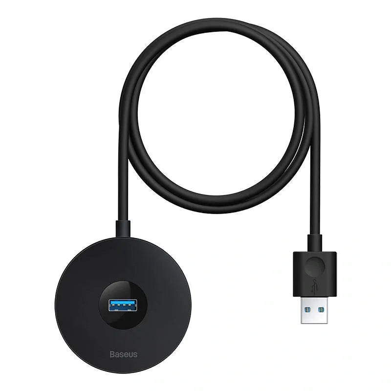Baseus Round Box USB-C Hub Adapter (1x USB 3.0, 3x USB 2.0) 10cm Cable