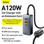 Baseus Share Together 120W 2U+2C best price at TechAndExperts Pakistan