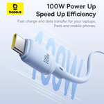 Baseus Silky Series USB to Type-C 100W Fast Charging Data Cable - view 5