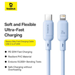 Baseus Silky Series Fast Charging Data Cable Type-C to iP 20W - view 4