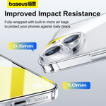 Baseus Simple Series 2 Clear Protective Case for iPhone 15 Series