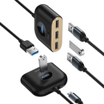 Baseus Square Round 4-in-1 USB-C Hub (1x USB 3.0, 3x USB 2.0) 1m