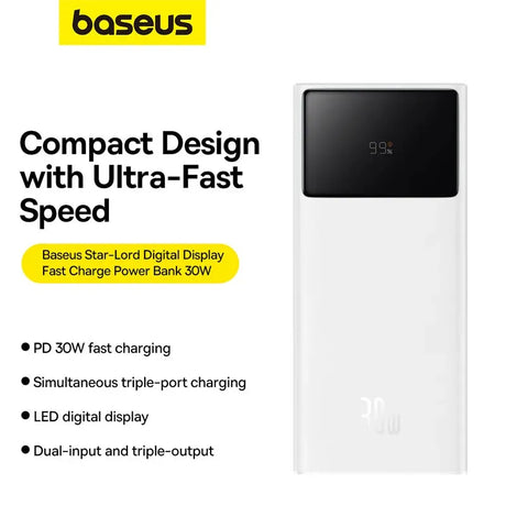 Baseus Star-Lord 20000mAh 30W Fast Charging Power Bank