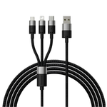 Baseus StarSpeed 3-in-1 Fast Charging Data Cable (USB-A to Micro/Lightning/USB-C)