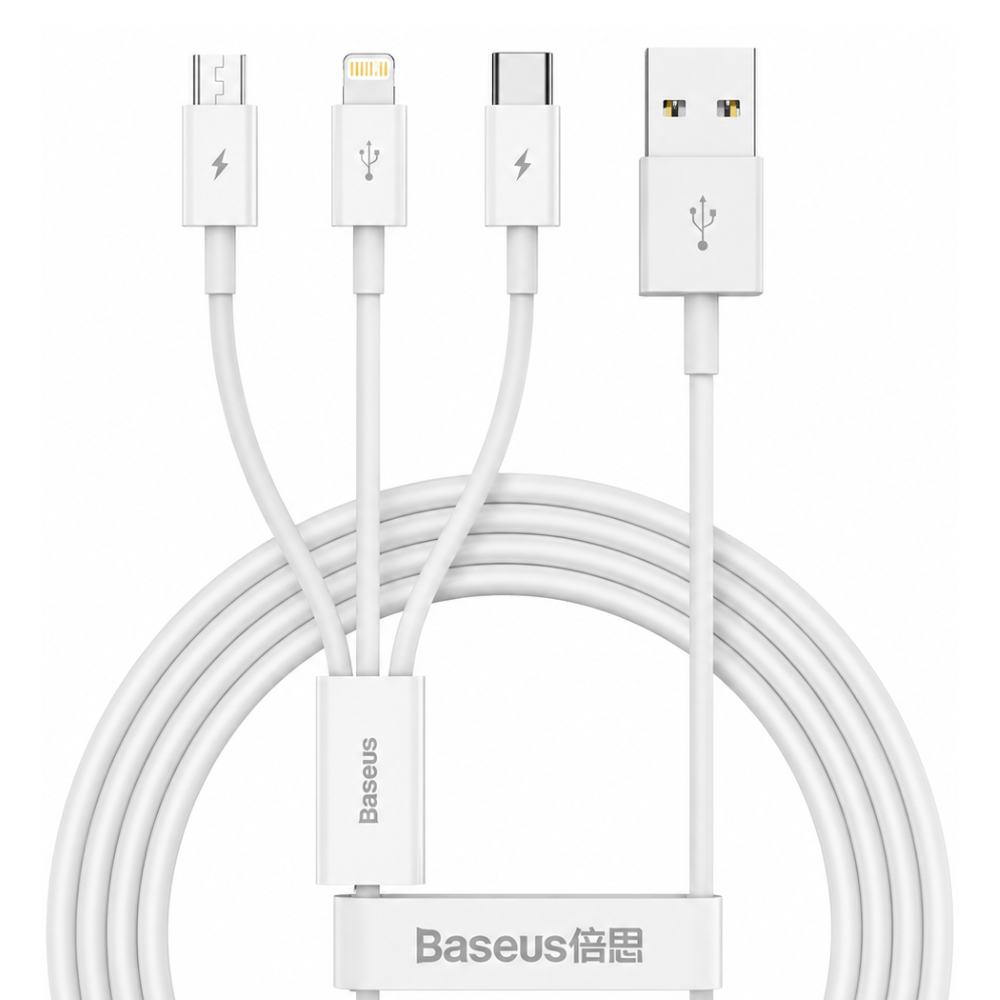 Baseus Superior Series 3-in-1 Fast Charging Data Cable