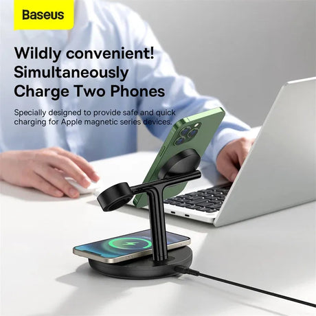 Baseus Swan 3-in-1 Magnetic Wireless Charging Stand 20W