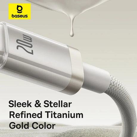 Baseus Titanium Alloy USB-C to Lightning Fast Charging Cable 20W - Price in Pakistan - Official Warranty