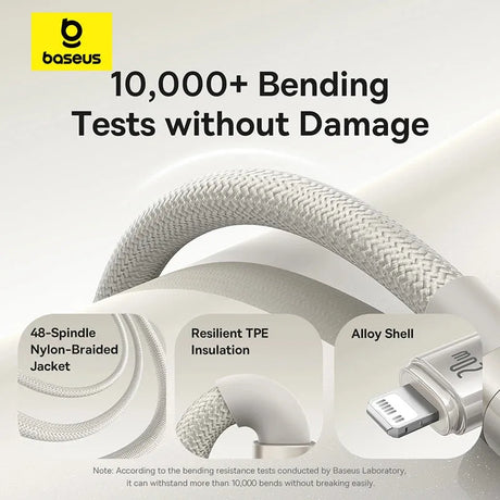 Baseus Titanium Alloy USB-C to Lightning Fast Charging Cable 20W - Price in Pakistan - Official Warranty