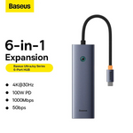 Baseus UltraJoy Series 6-Port HUB AIR USB-C Hub