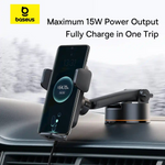 Baseus Wisdom Auto Alignment 15W Wireless Car Charger Mount