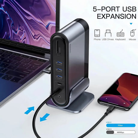 Baseus Working Station 16-in-1 USB-C Hub Docking Station - Price in Pakistan - Official Warranty