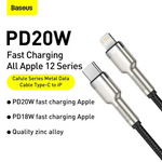 Baseus Cafule Metal 20W USB-C to Lightning PD Fast Charging Cable
