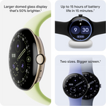 Google Pixel Watch 4 Wifi 45mm Obisdian Band with Matte Black Case