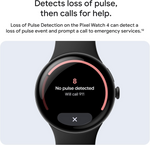 Google Pixel Watch 4 Wifi 45mm Obisdian Band with Matte Black Case