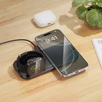 Hoco CW65 North 3-in-1 desktop wireless fast charger – Black