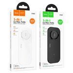 Hoco CW65 North 3-in-1 desktop wireless fast charger – Black