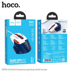 Hoco GM31 Overlord Luminous Gaming Wired Mouse – White/Blue