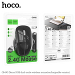 HOCO GM40 Dixon Dual Mode Wireless Mouse Bluetooth & 2.4G – Black
