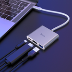 HOCO HB14 Type-C to USB 3.0,HDMI,Type-C 2.0 PD Adapter