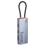 HOCO HB52 Wow 8-in-1 Type-C Multifunction Hub with 4K HDMI, LAN & USB 3.0