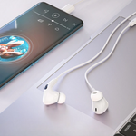 Hoco M101 Pro Crystal Sound Type-C Wired Earphones with Mic