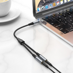 HOCO UPA21 2-in-1 3.5mm Headset Audio Adapter Cable Male to Dual Female