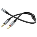 HOCO UPA21 2-in-1 3.5mm Headset Audio Adapter Female to Dual Male