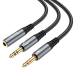 HOCO UPA21 2-in-1 3.5mm Headset Audio Adapter Female to Dual Male