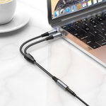 HOCO UPA21 2-in-1 3.5mm Headset Audio Adapter Female to Dual Male