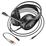 Hoco W106 Tiger Wired Gaming Headset with Mic – Black – product view 5