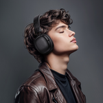 Hoco W64 Earl II Wireless Bluetooth Headphones – Black – product view 4