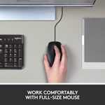 Logitech B100 Optical USB Mouse - Wired