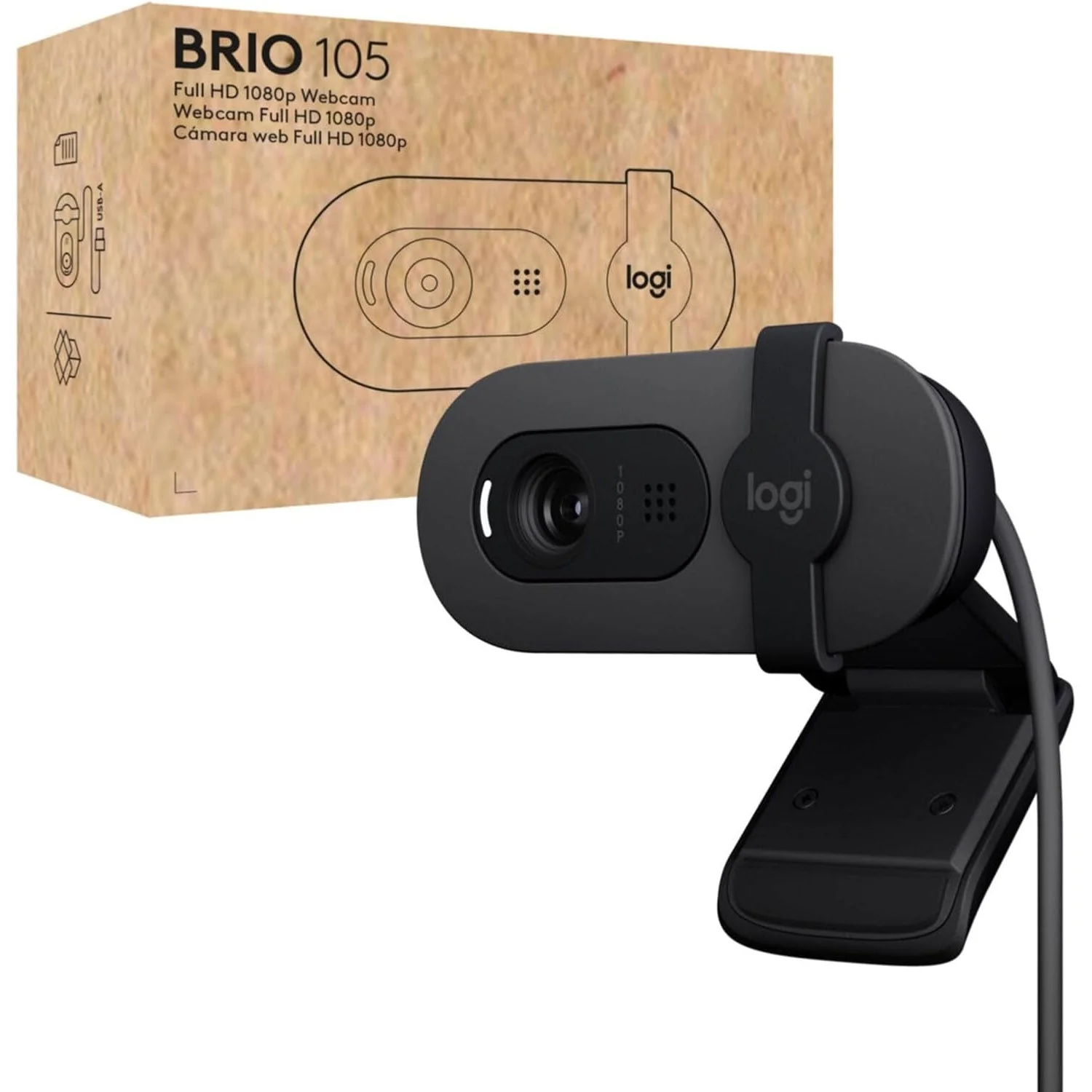Logitech Brio 105 Full HD 1080p Webcam