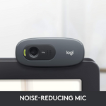 Logitech C270 HD Webcam 720p With Noise Reducing Mic