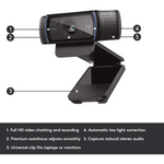 Logitech C920 Pro Full HD Webcam 1080p 30fps