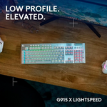 Logitech G915 X Tactile LightSpeed Wireless RGB Mechanical - White