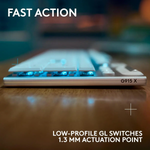 Logitech G915 X Tactile LightSpeed Wireless RGB Mechanical - White
