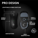 Logitech G PRO X Superlight 2 SE Wireless Gaming Mouse - Black