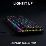 Logitech G Pro X TKL Rapid Gaming Keyboard - Black