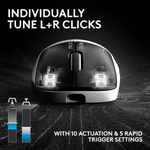 Logitech G PRO X2 SUPERSTRIKE Wireless Gaming Mouse – Lunar Eclipse