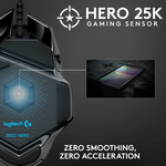 Logitech G502 HERO Lightsync Wired Gaming Mouse -Black