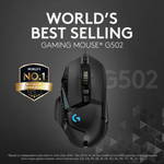Logitech G502 HERO Lightsync Wired Gaming Mouse -Black