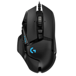 Logitech G502 HERO Lightsync Wired Gaming Mouse -Black