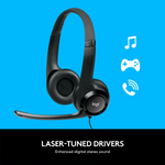 Logitech H390 USB Stereo Headset with Noise Canceling Mic
