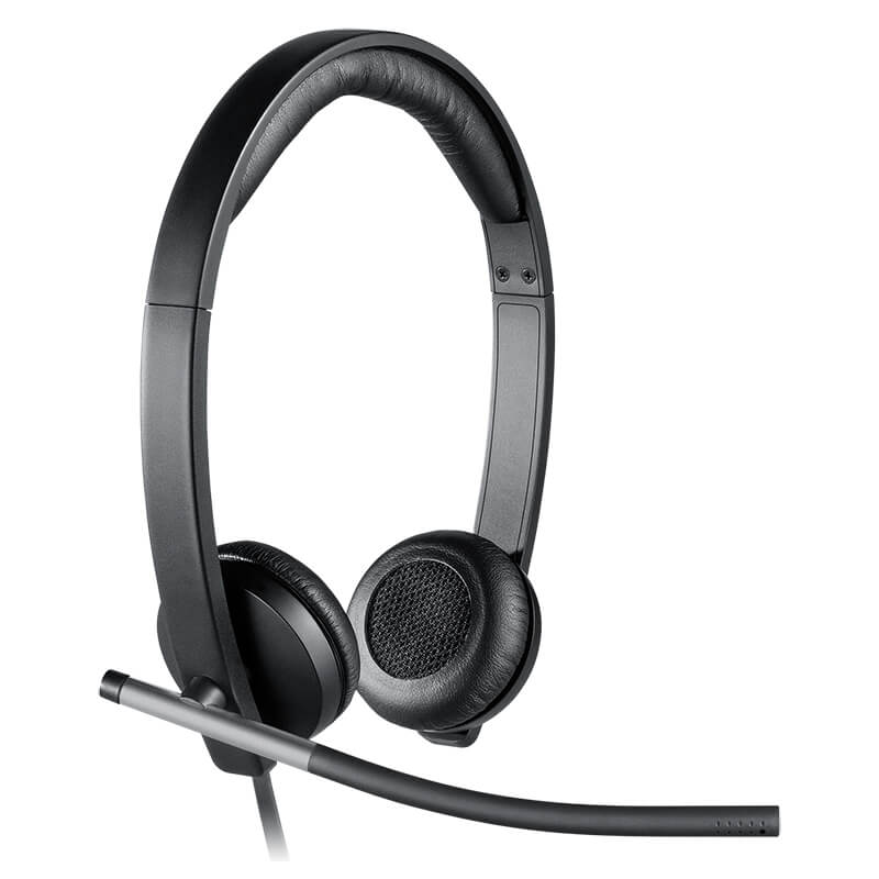 Logitech H650e USB Stereo Headset with Noise Cancelling Mic - product view