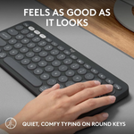 Logitech k380S Pebble keys 2 Wireless Keyboard - Graphite