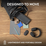 Logitech k380S Pebble keys 2 Wireless Keyboard - Graphite