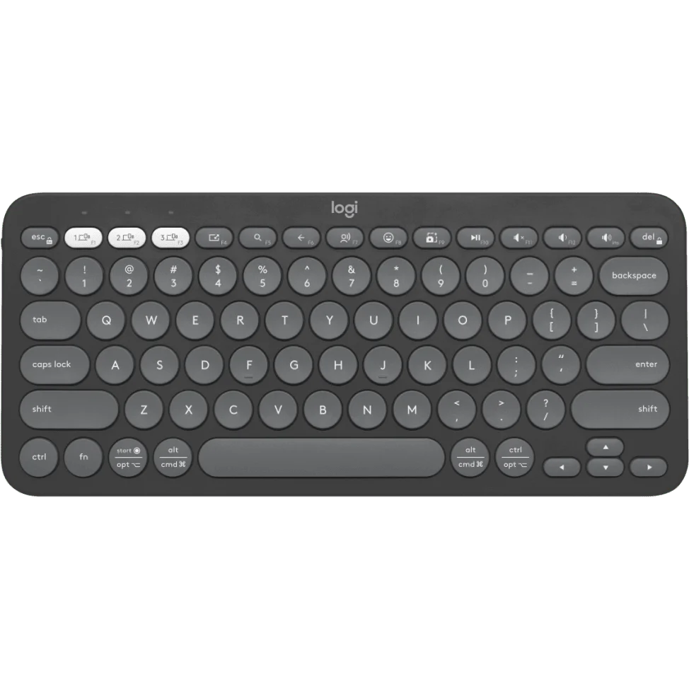 Logitech k380S Pebble keys 2 Wireless Keyboard - Graphite